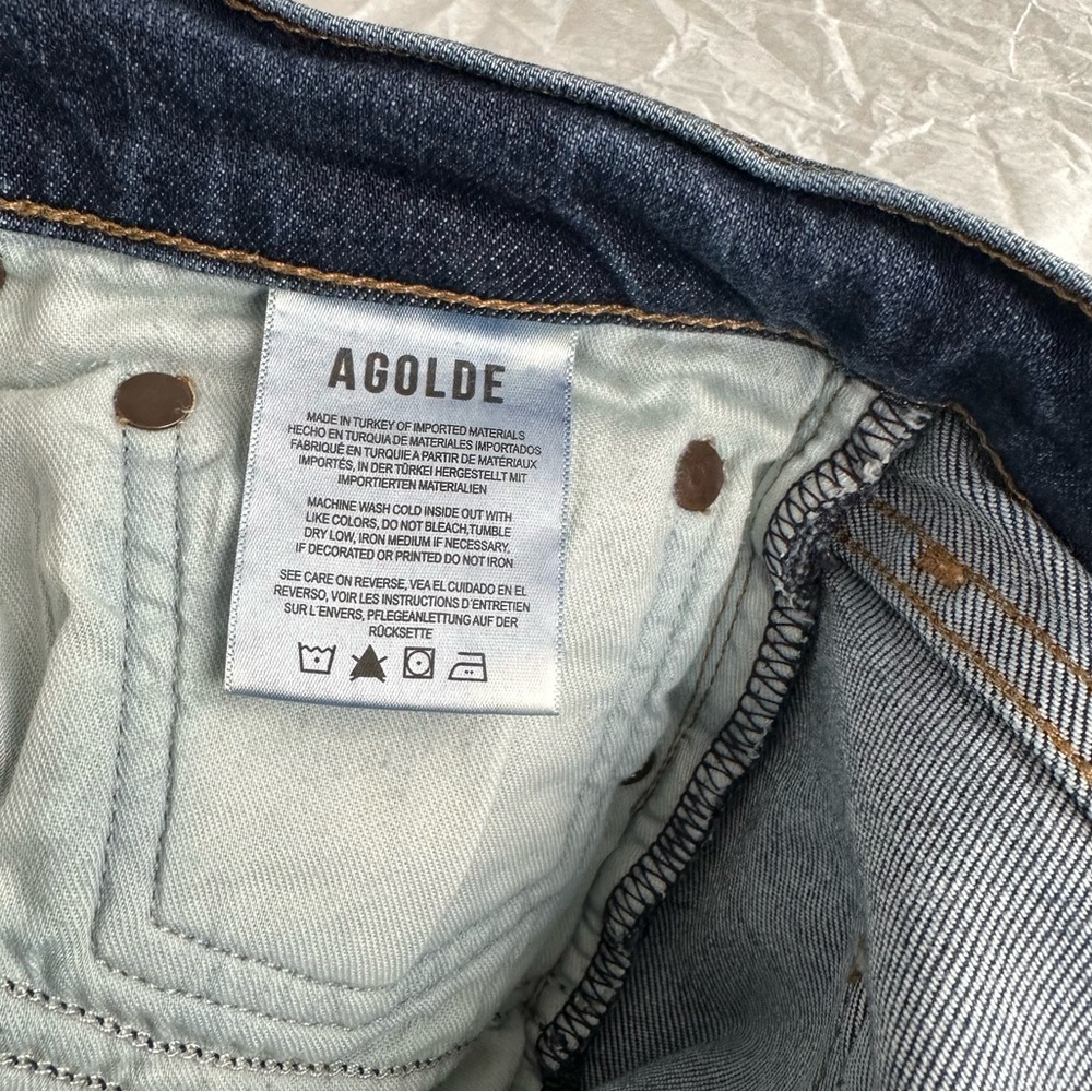 AGOLDE Kye Mid Rise Straight Ankle Jeans Size 28 - Picture 12 of 15